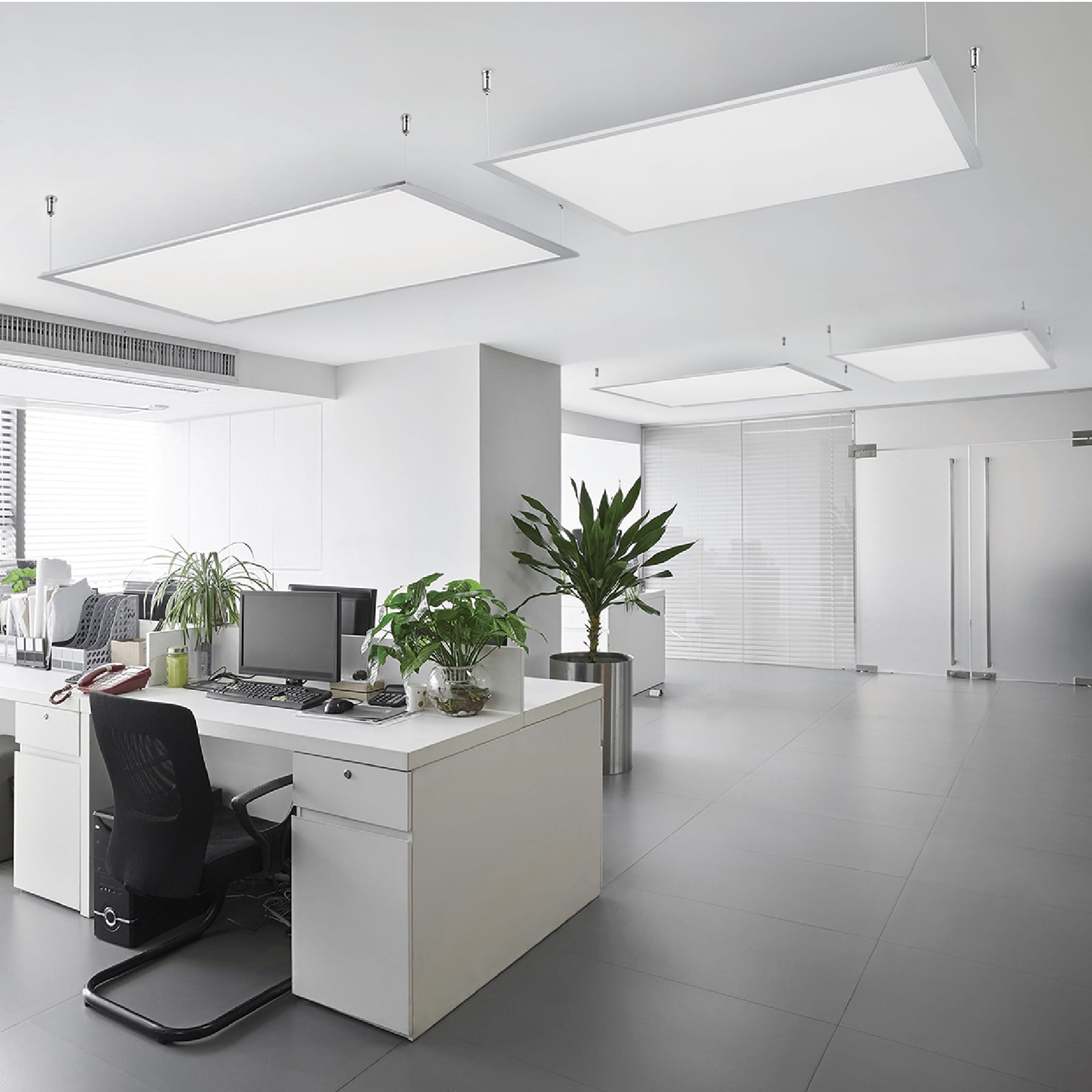 Panel colgante, 30X120 CM, 45W, 6500K, LED