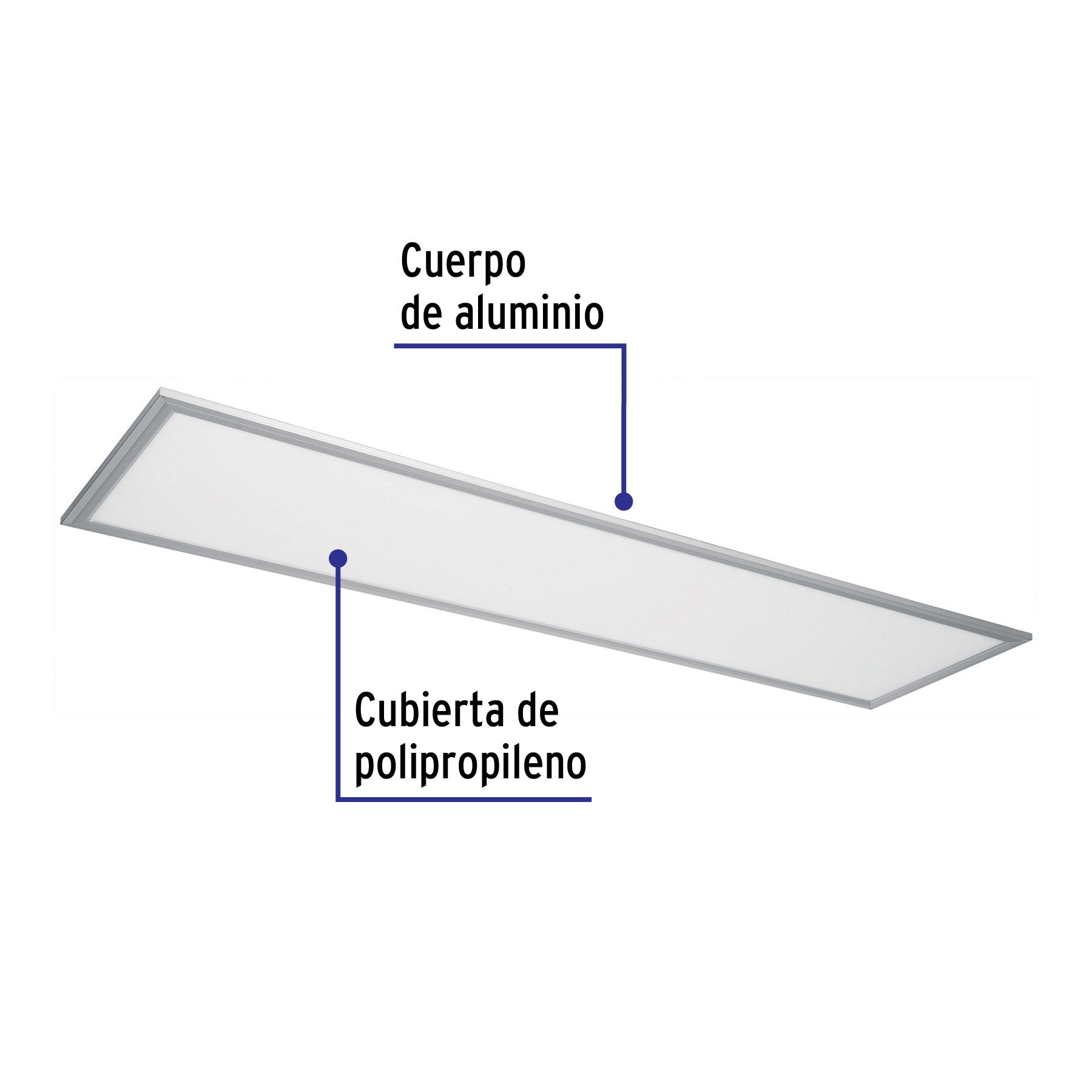 Panel colgante, 30X120 CM, 45W, 6500K, LED