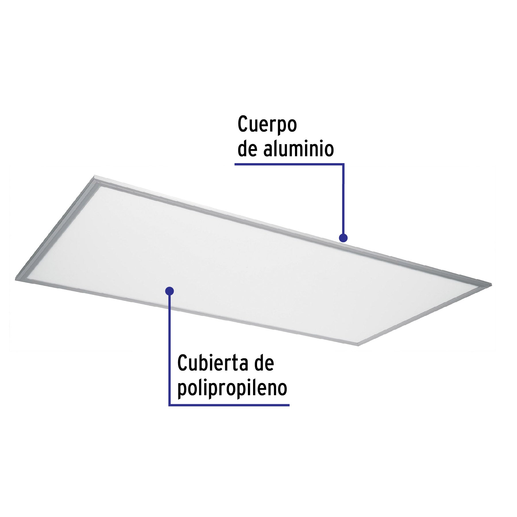 Panel colgante, 60X120 CM, 80W, 6500K, LED
