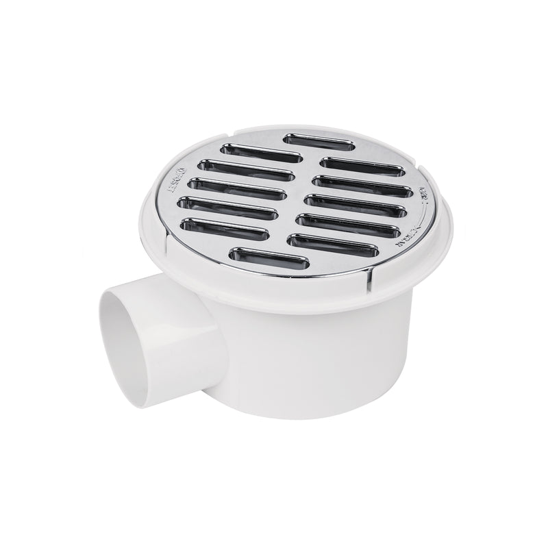 Coladera polipropileno 5", salida lateral 2", rejilla