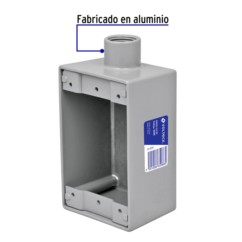Condulet 1/2" conexión tipo FS, Volteck