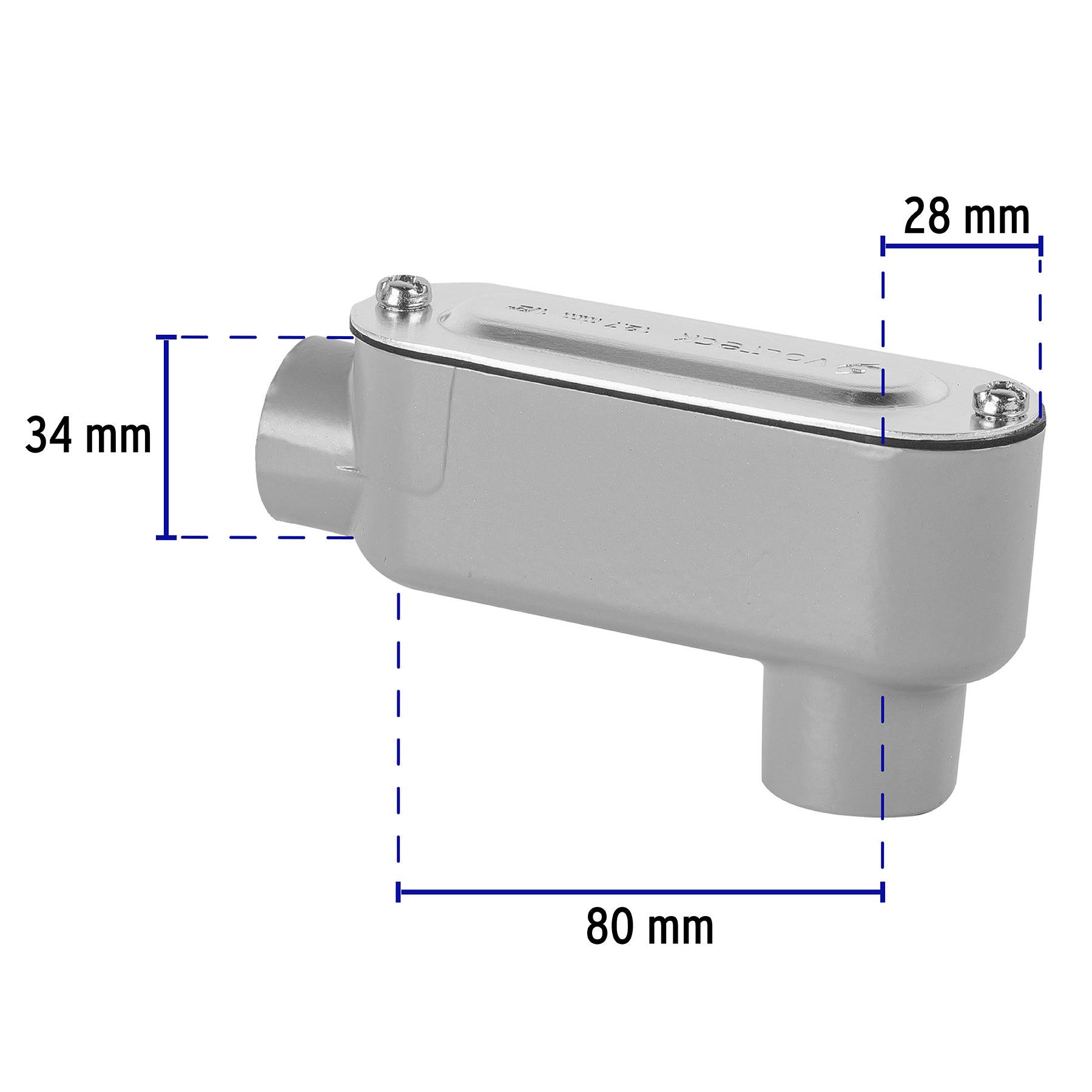 Condulet 1/2" conexión tipo LB, Volteck