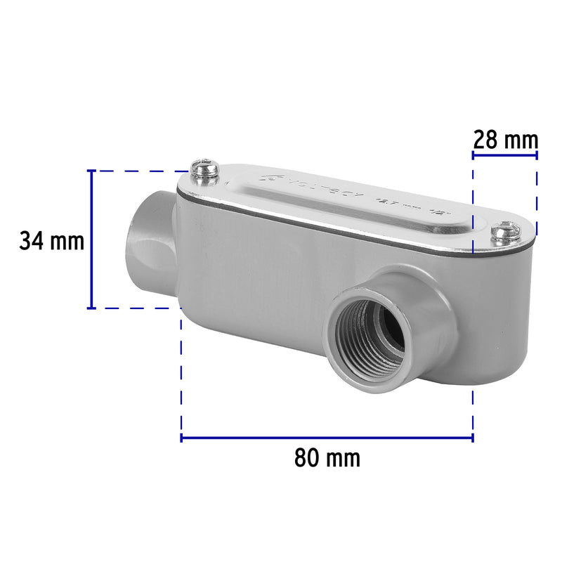 Condulet 1/2" conexión tipo LL, Volteck