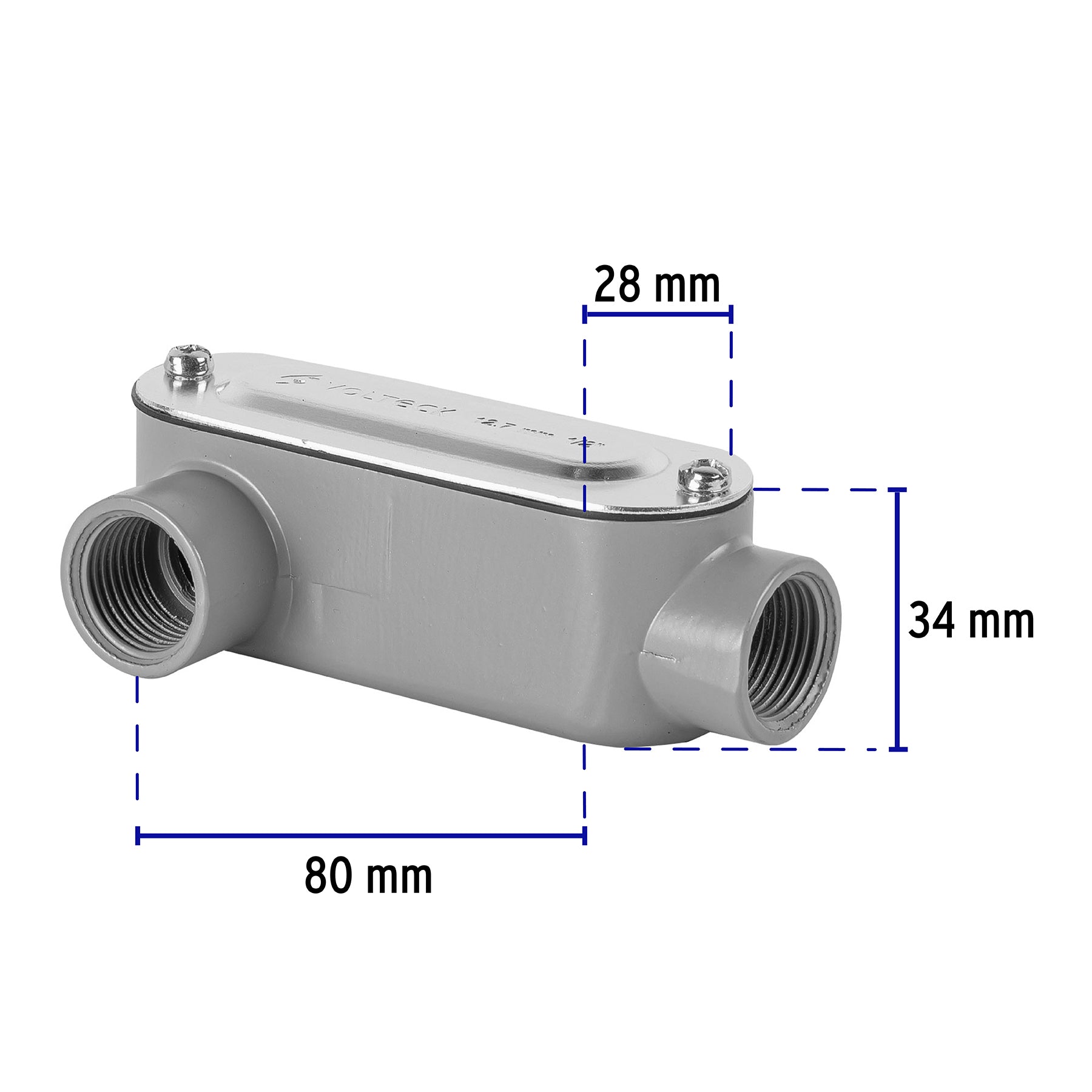 Condulet 1/2" conexión tipo LR, Volteck