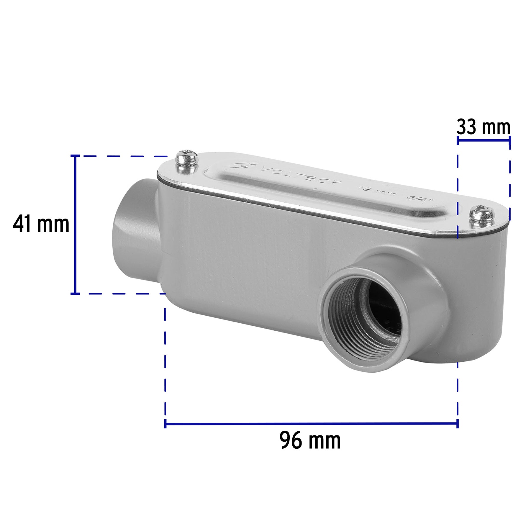 Condulet 3/4" conexión tipo LL, Volteck