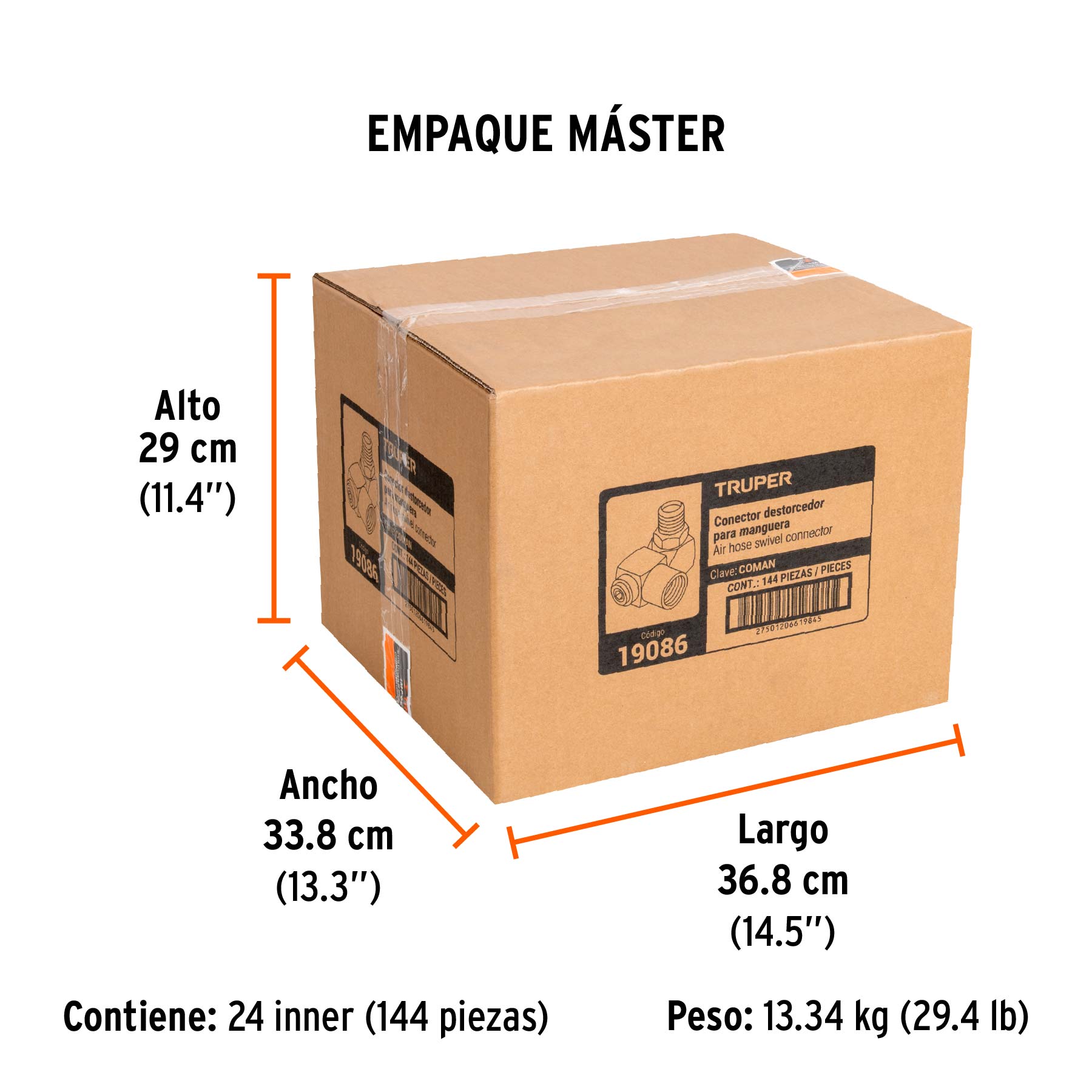 Destorcedor de aluminio, cuerda 1/4 NPT