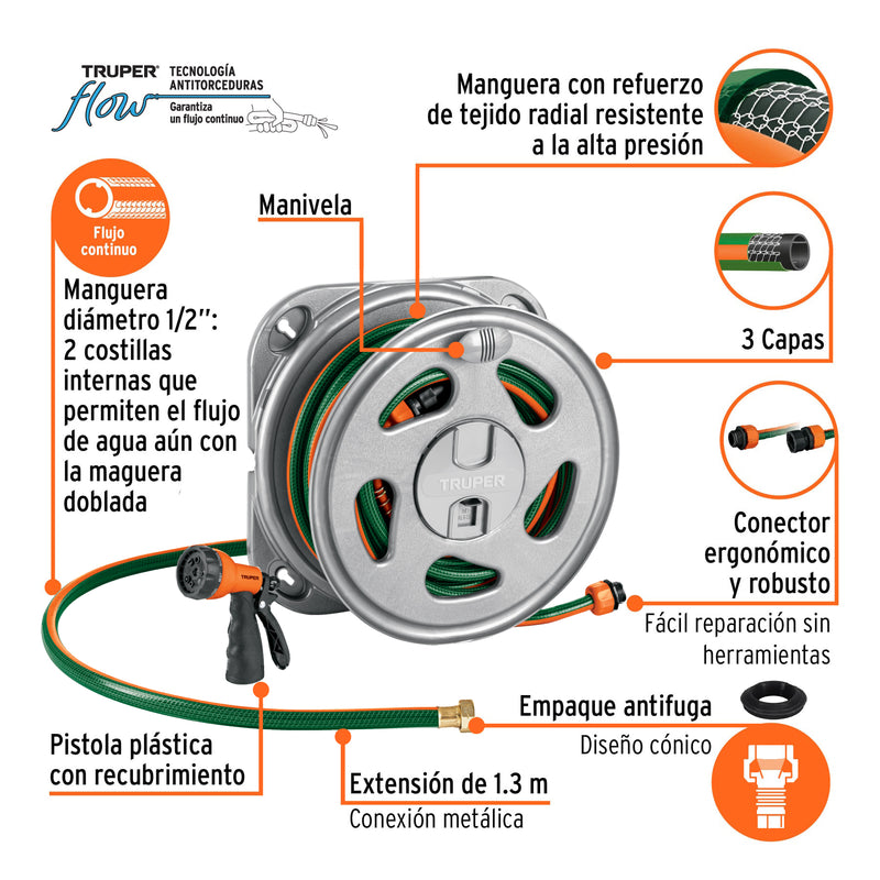 Combo PORMA-50, manguera MAN-20X1/2RE y pistola PR-409