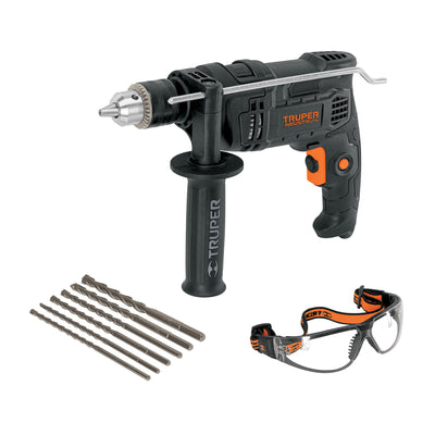Combo Rotomartillo 650W con brocas y lentes de seguridad