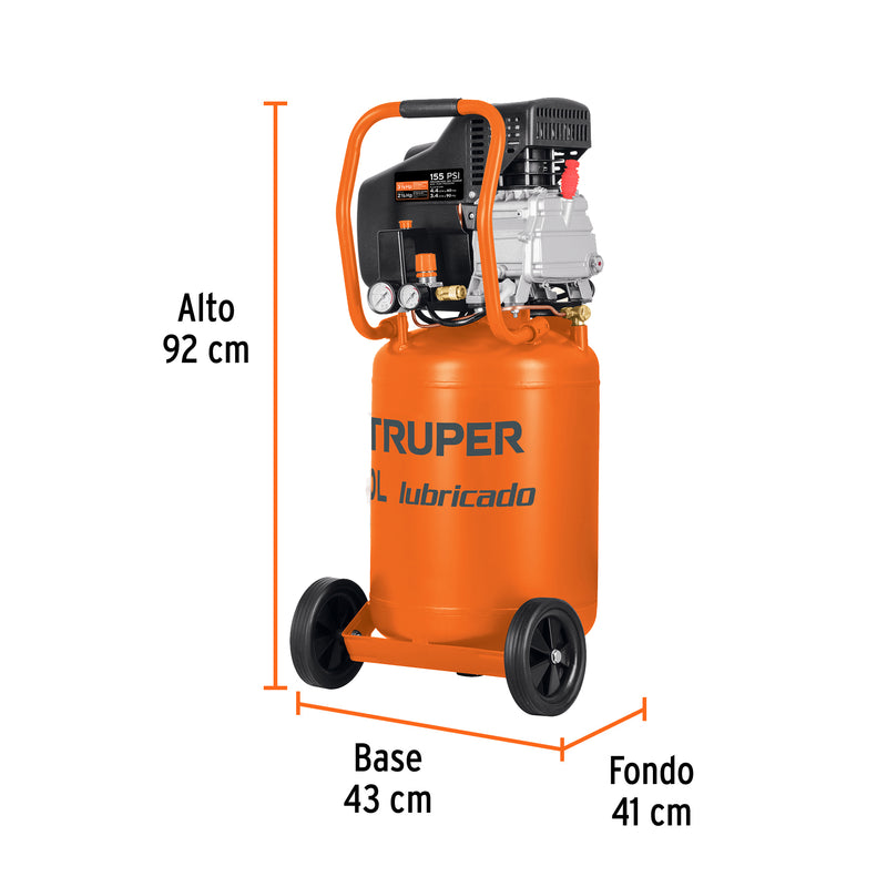 Compresor vertical, 50 L, 3-1/2 Hp (potencia máxima ), 120V
