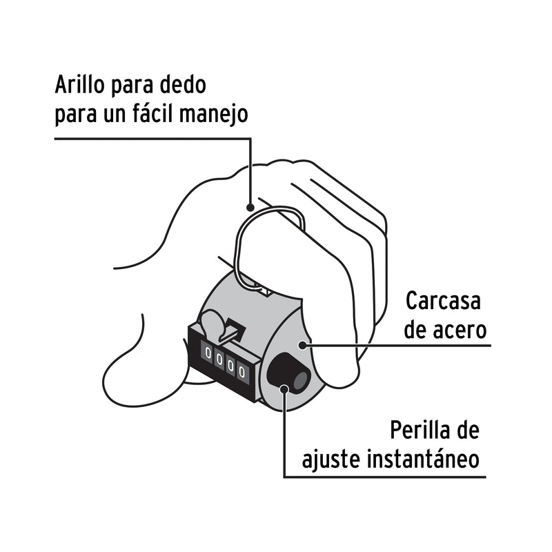 Contador manual 4 digitos