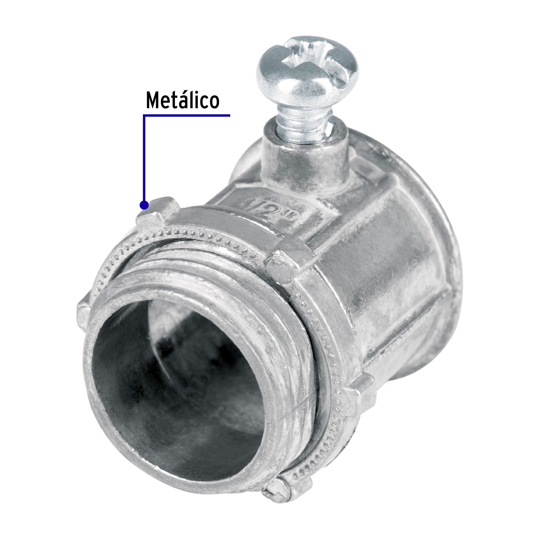 Conector conduit 1/2", Volteck