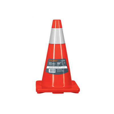 Cono de precaución, 45 cm con reflejante