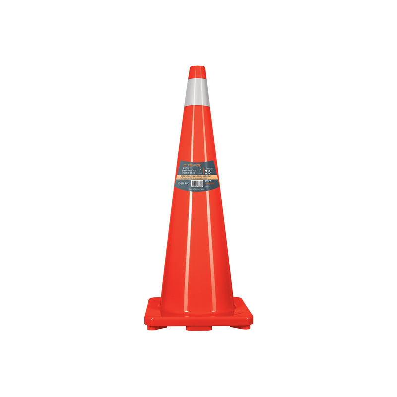 Cono de precaución, 90 cm con reflejante