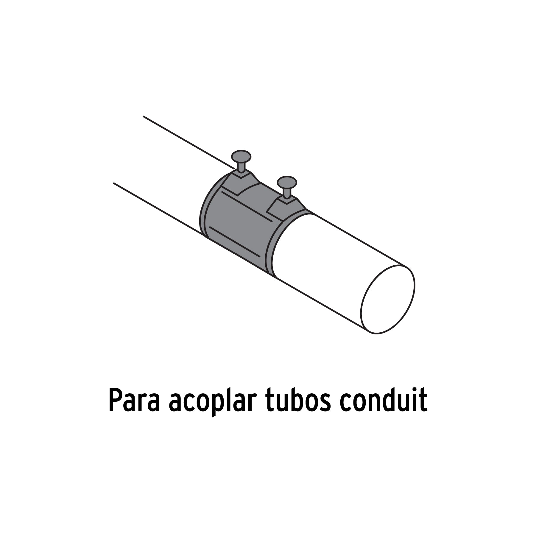 Cople conduit 1/2", Volteck