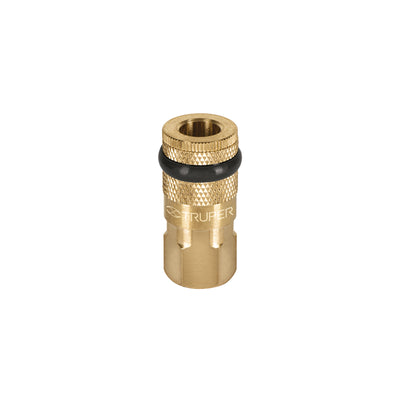 Cople de latón, cuerda 1/4 npt, hembra