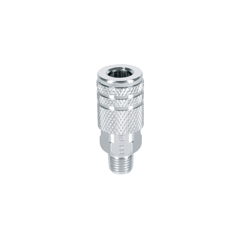 Cople acero, cuerda 1/4NPT, macho, Pretul