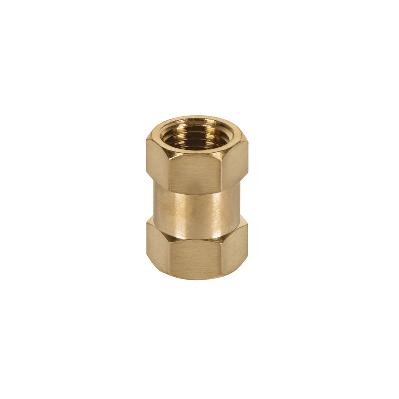 Cople de latón, tipo FF, cuerda 1/4 NPT