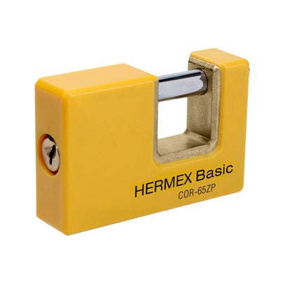 Candado antipalanca, 65mm, cuerpo metálico, Hermex Basic