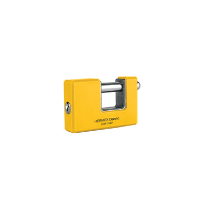 Candado antipalanca, 75mm, cuerpo metálico, Hermex Basic