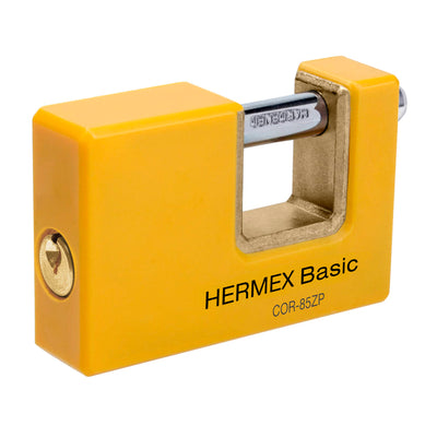 Candado antipalanca, 85mm, cuerpo metálico, Hermex Basic