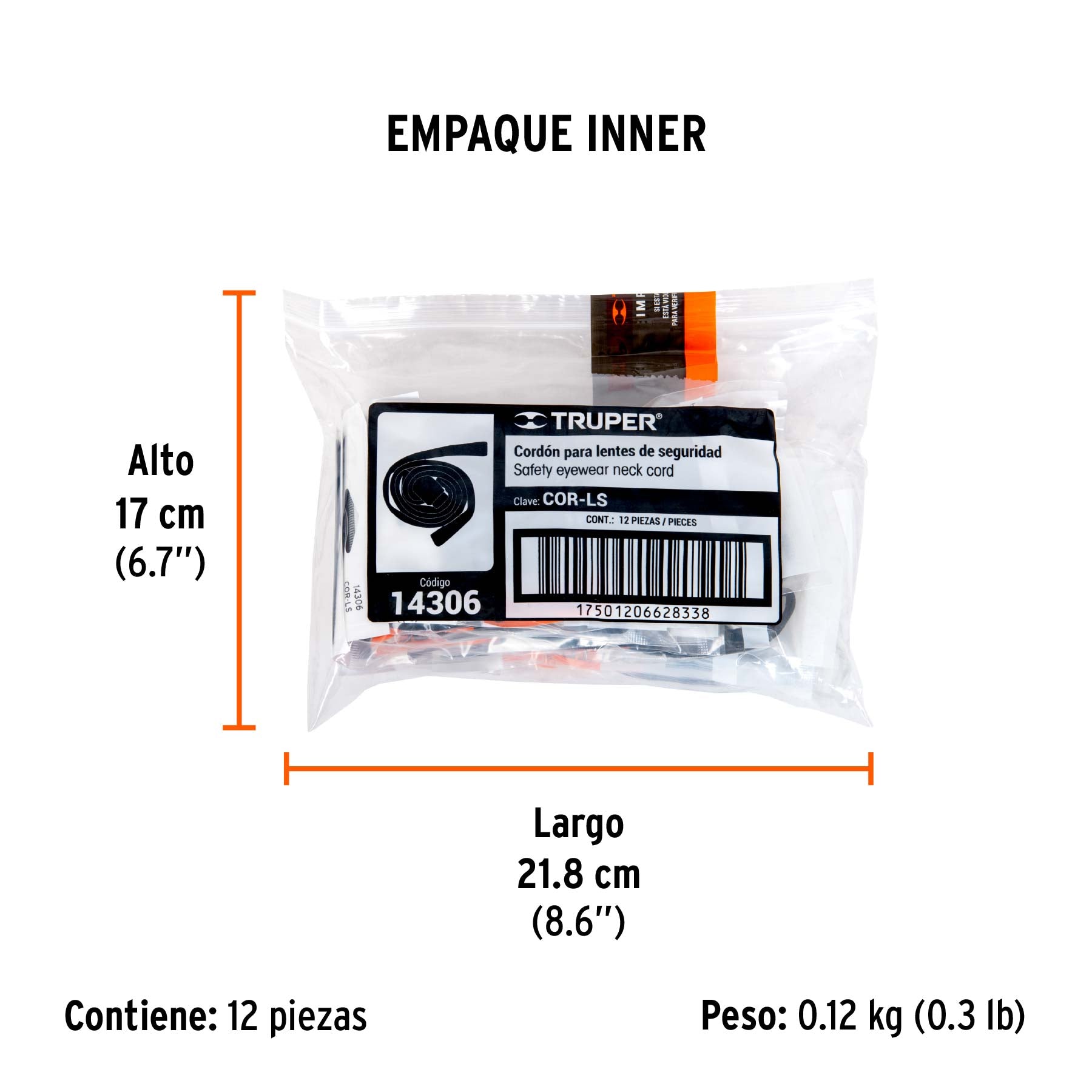 Cordón para lentes de seguridad