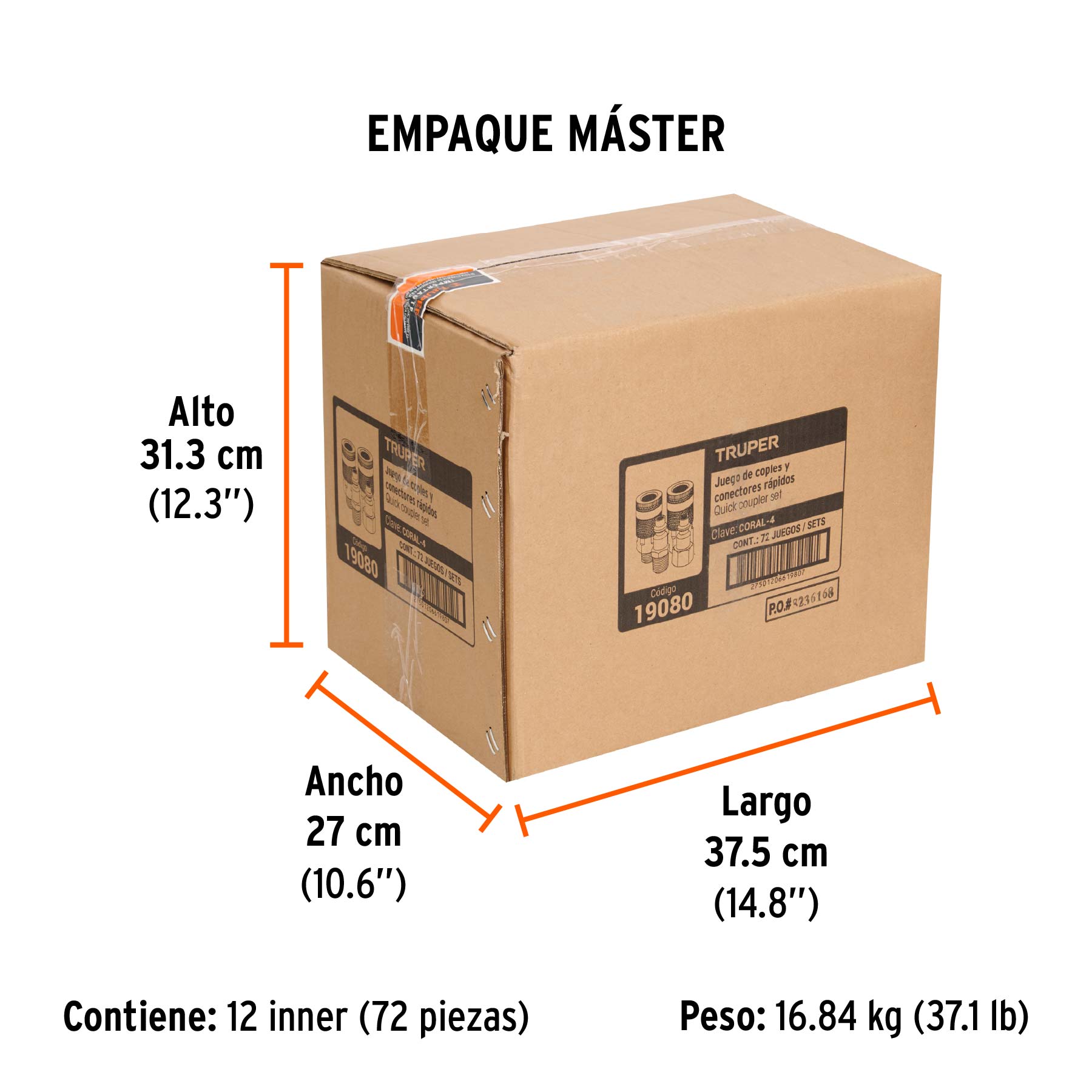 Juego de 2 conectores y 2 coples para compresor de aire