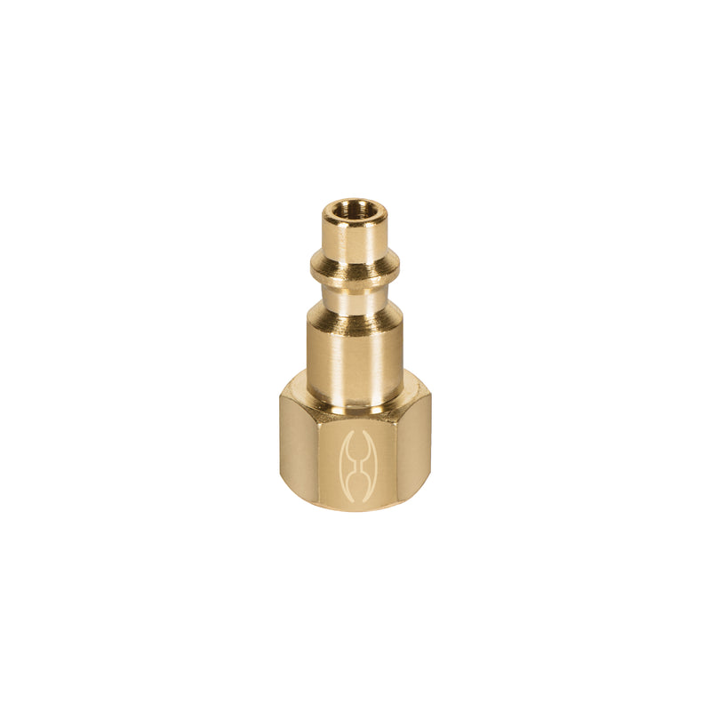 Conector rápido, tipo m, niquelado, cuerda 1/4 npt, hembra
