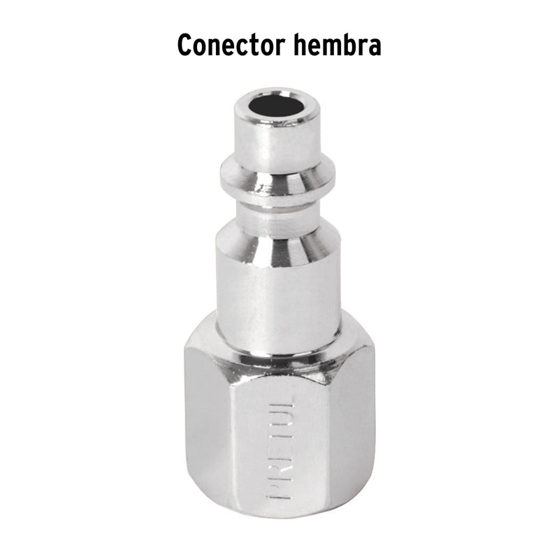Cople acero, 1/4NPT, hembra, Pretul