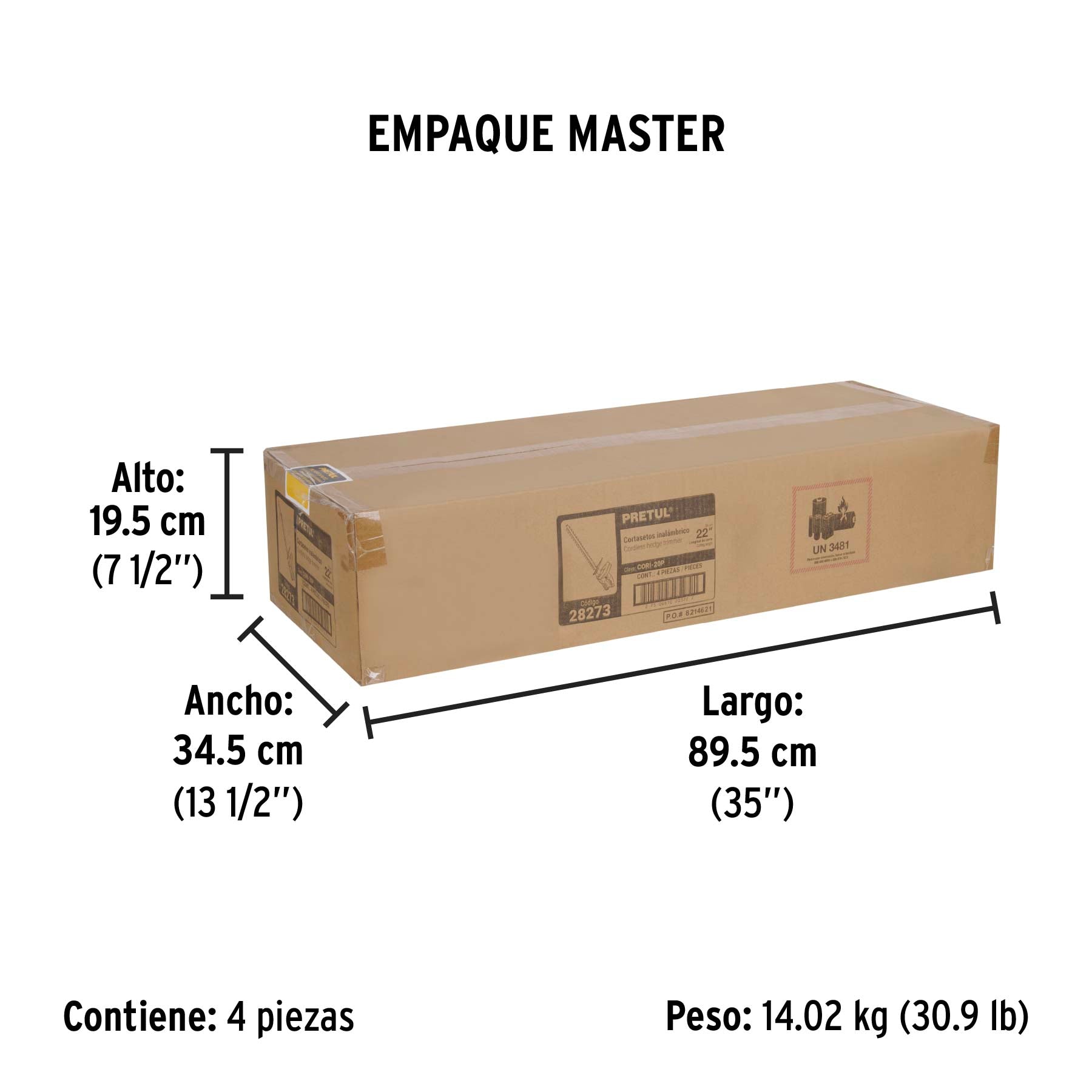 Cortasetos inalámbrico, 20 V, Pretul
