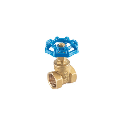 Válvula de compuerta de latón roscable de 3/4"