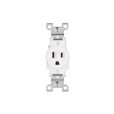 Contacto sencillo, 2 polos 3 hilos, Standard, blanco