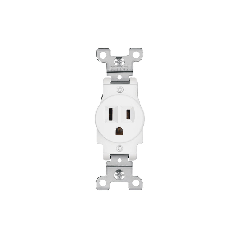 Contacto sencillo, 2 polos 3 hilos, Standard, blanco