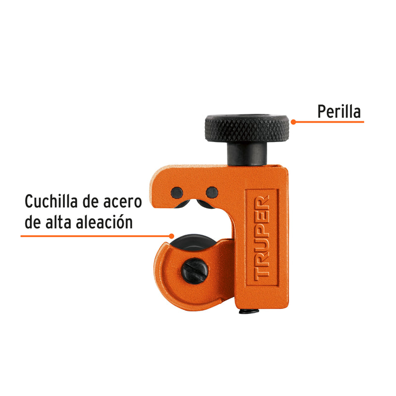 Cortador de tubo de cobre, hasta 5/8"(16 mm)