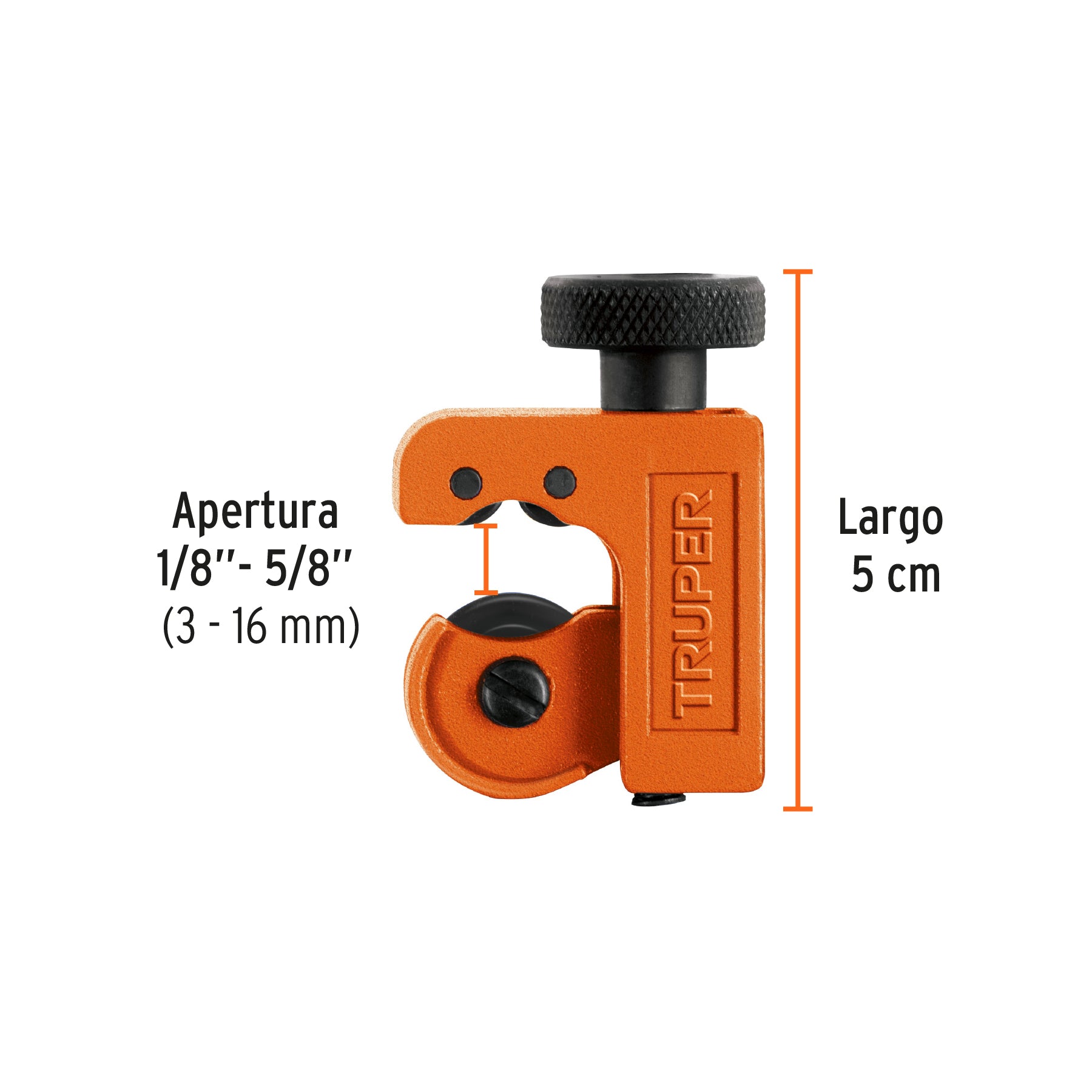 Cortador de tubo de cobre, hasta 5/8"(16 mm)