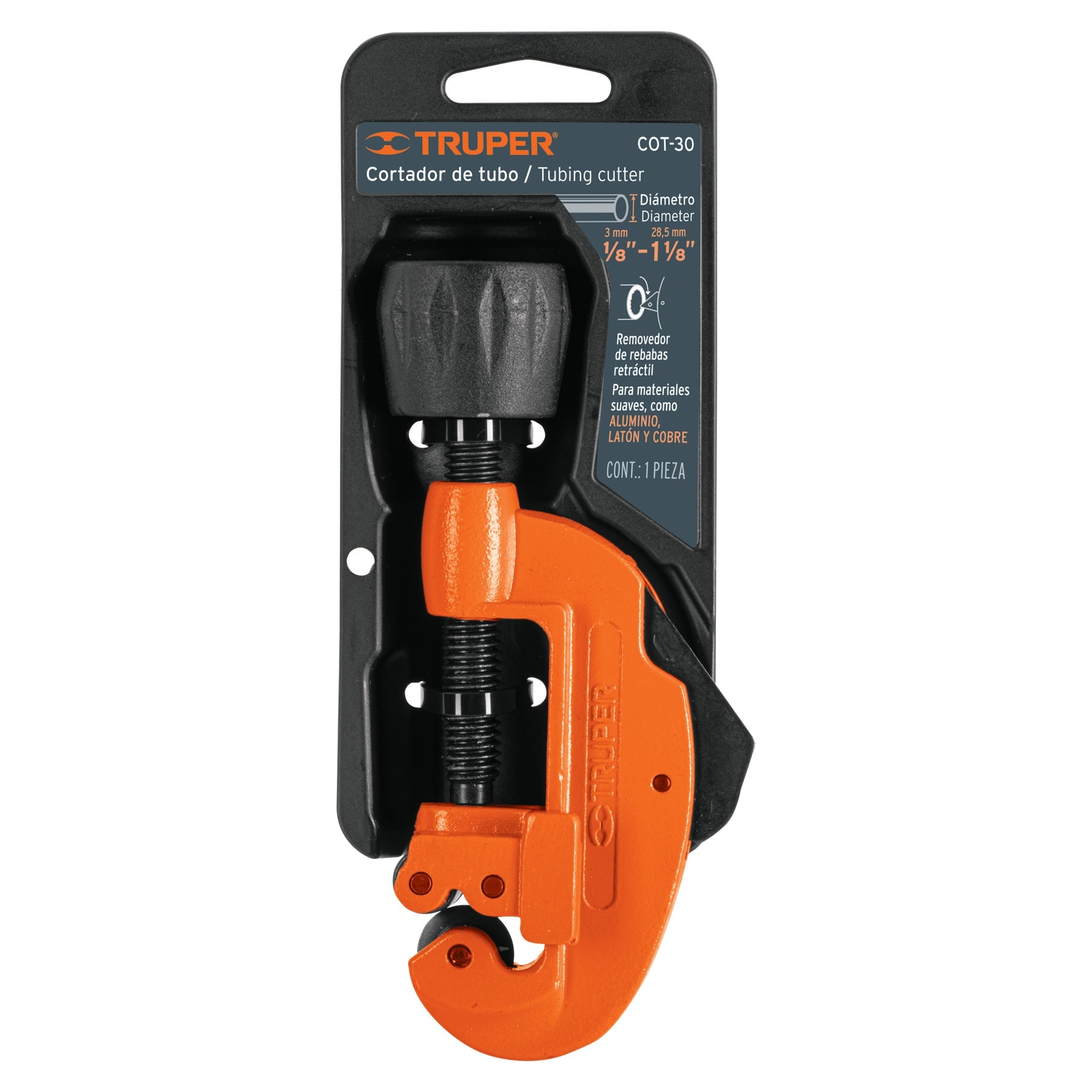 Cortador de tubo de cobre, hasta 1-1/8"(30 mm)