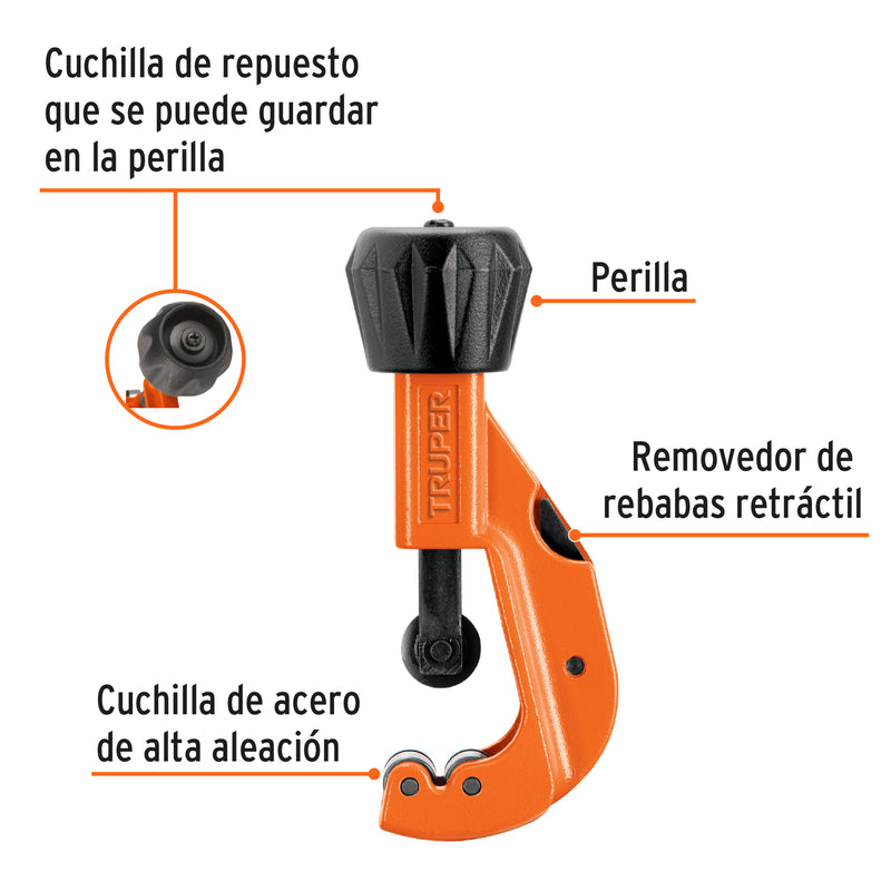 Cortador de tubo de cobre, hasta 1-1/4"(32 mm)