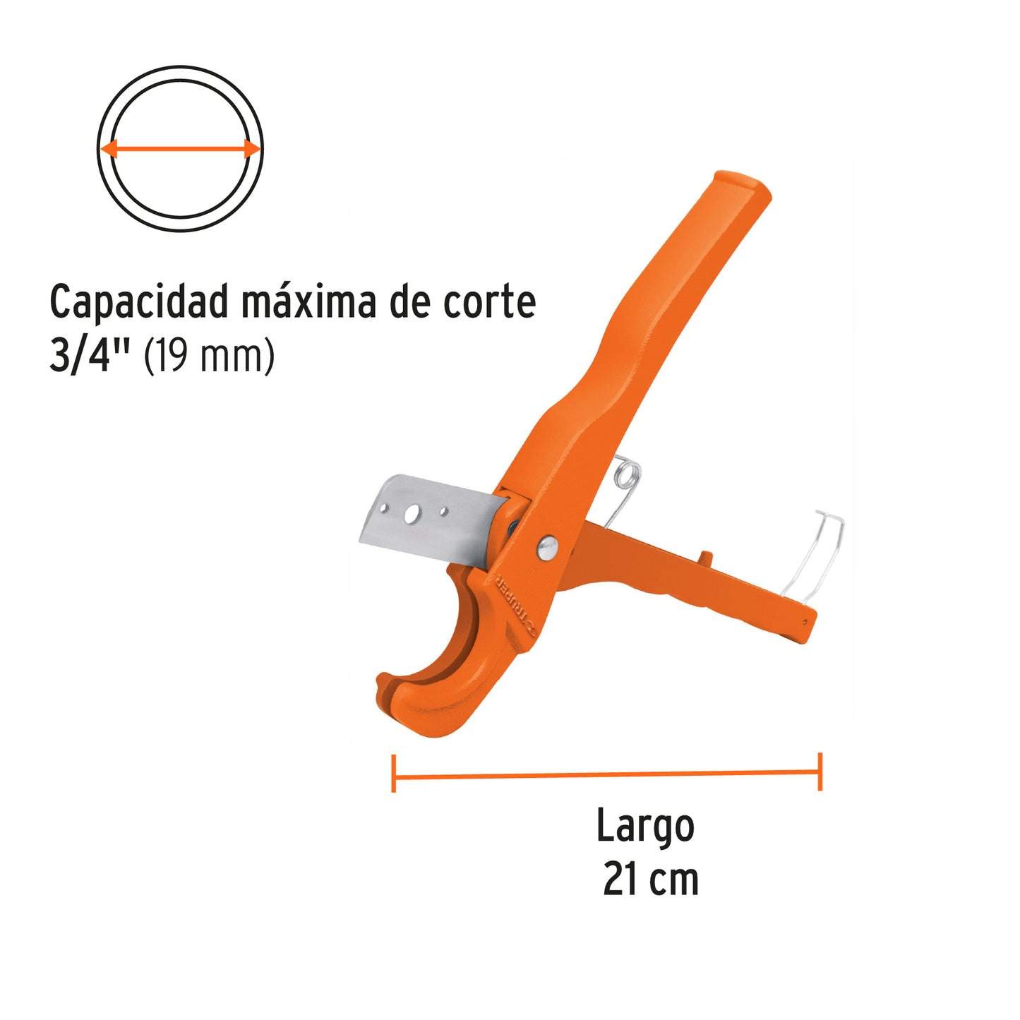 Cortador de tubo de PPR de 3/4"