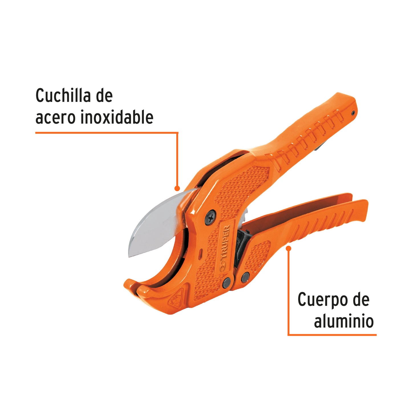 Cortador de tubo de pvc, hasta 1-5/8"