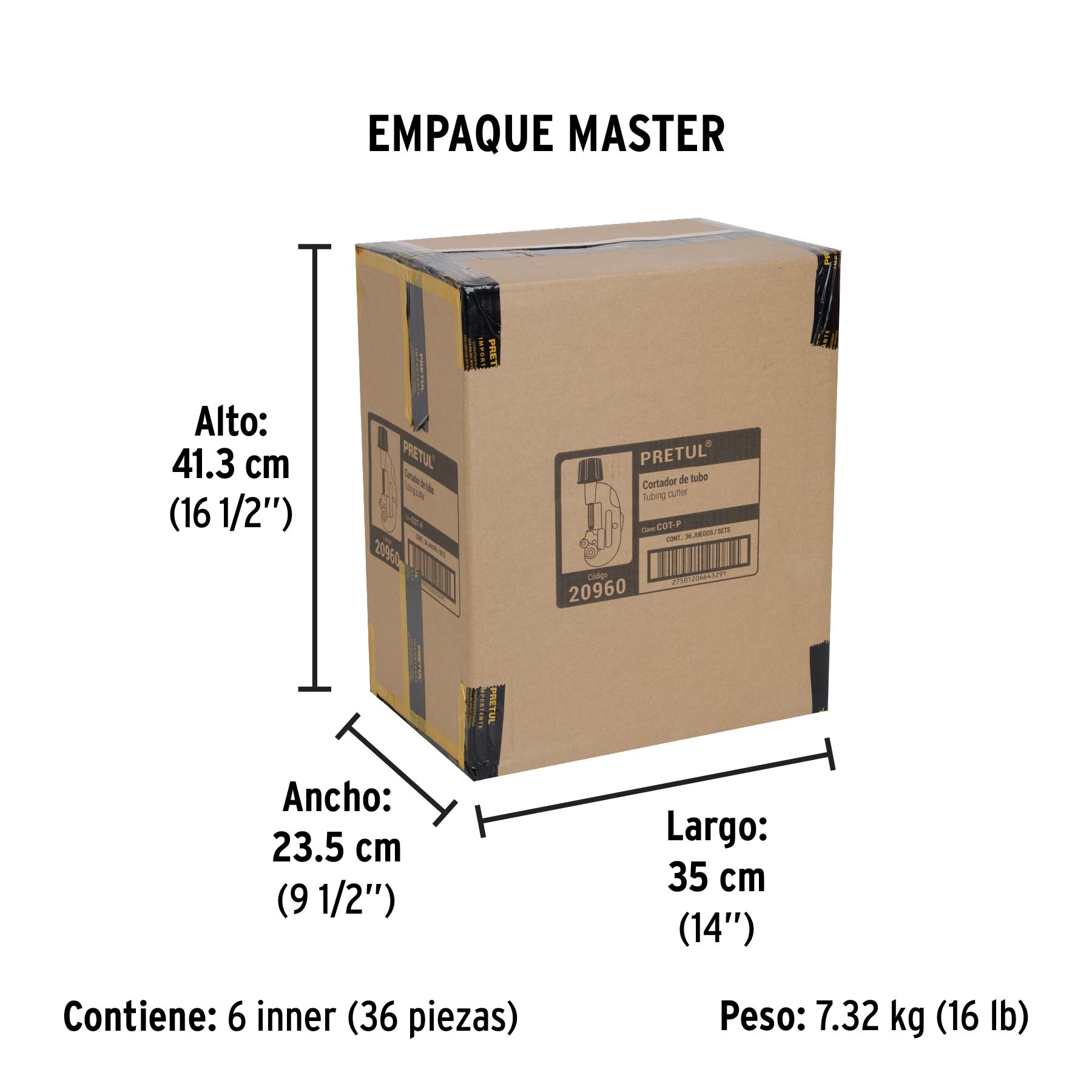 Cortador de tubo de cobre, hasta 1-1/8"(30 mm), pretul
