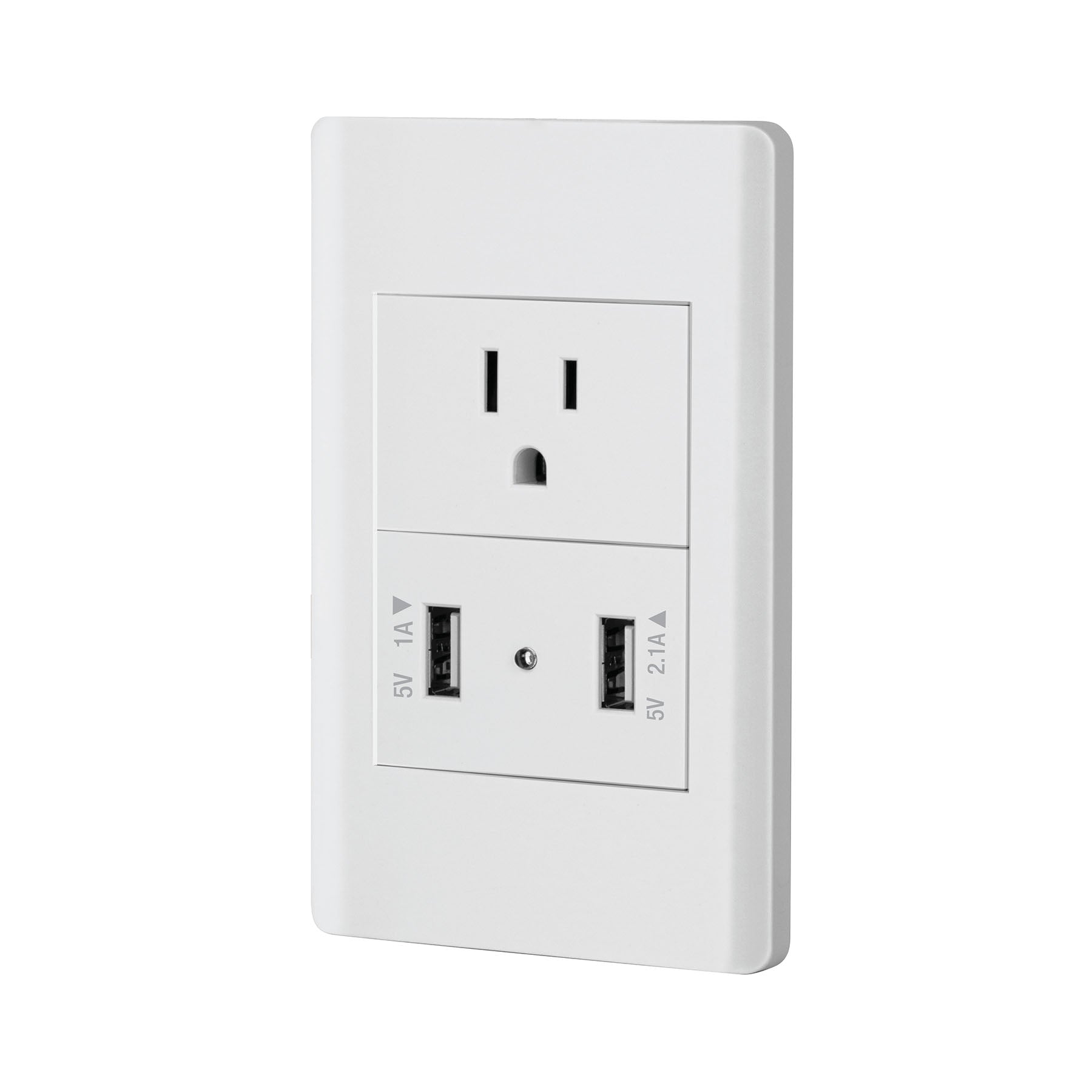 Placa armada blanca contacto y 2 puertos USB 1.5 mód, Lisboa
