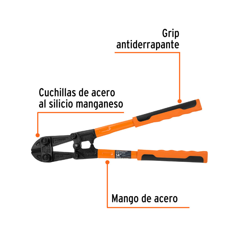 Cortaperno 14", cuchilla fabricada en acero al silicio