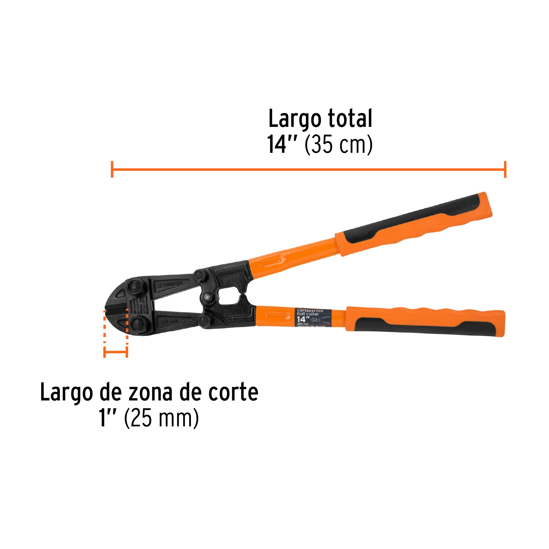Cortaperno 14", cuchilla fabricada en acero al silicio
