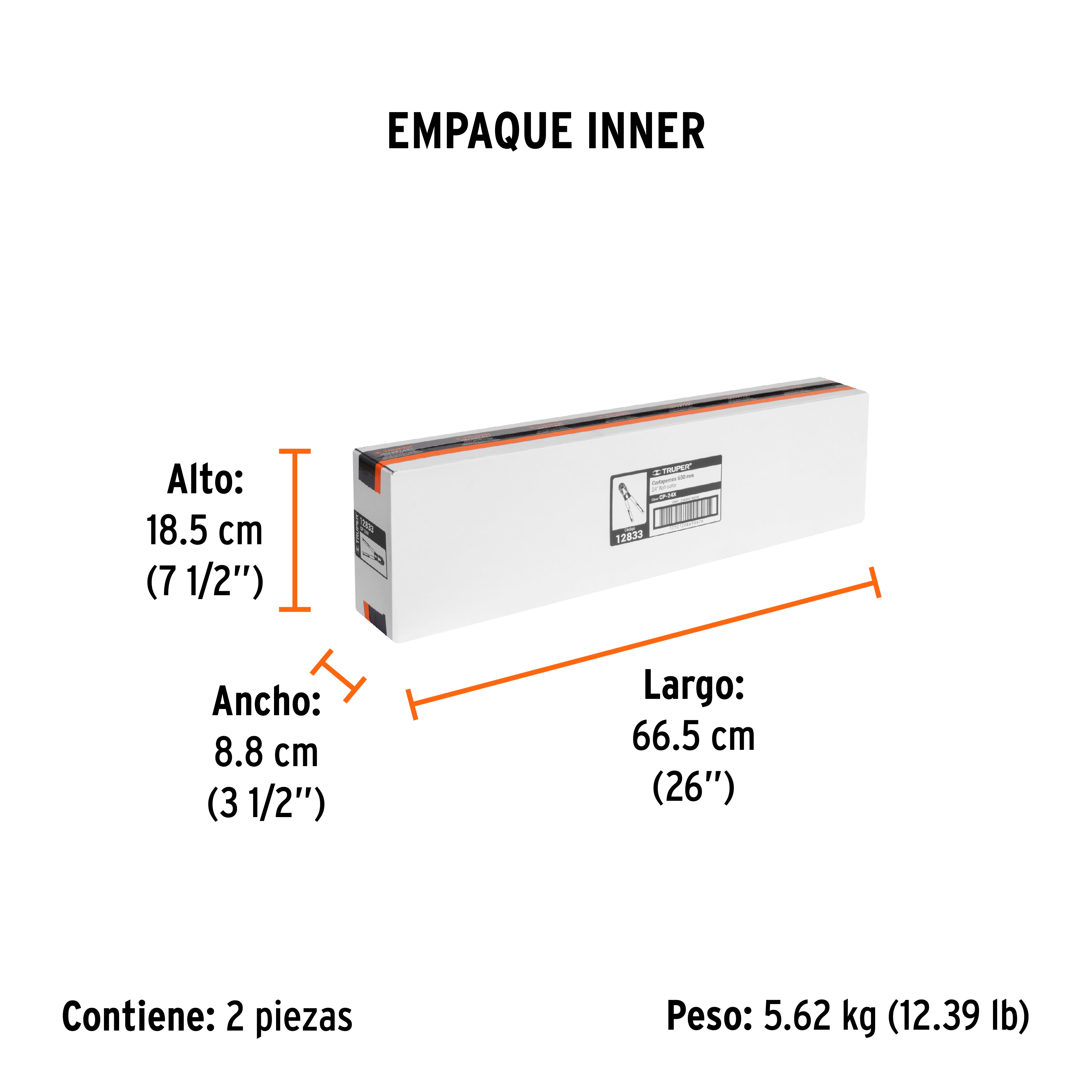 Cortaperno 24", cuchilla fabricada en acero al silicio