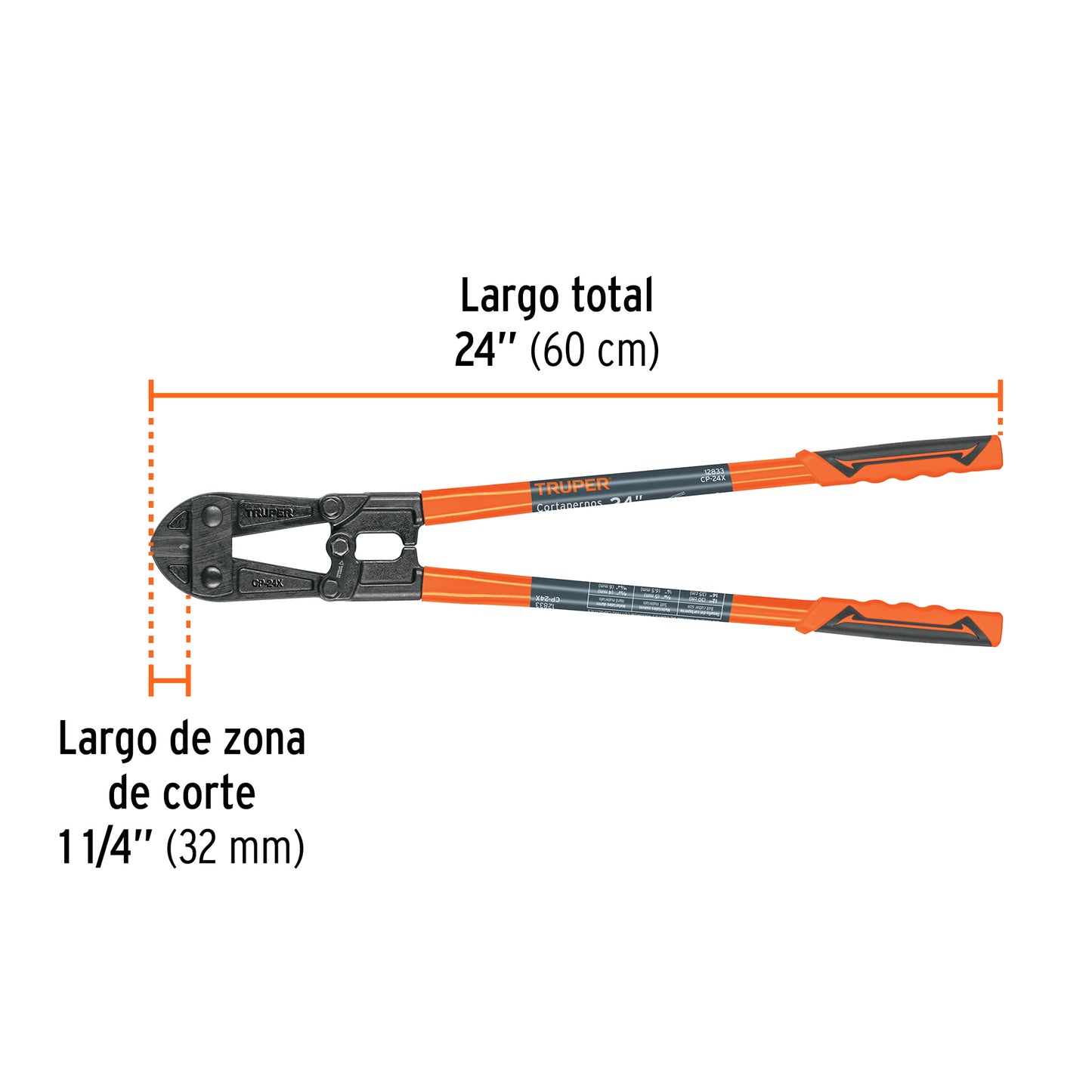 Cortaperno 24", cuchilla fabricada en acero al silicio