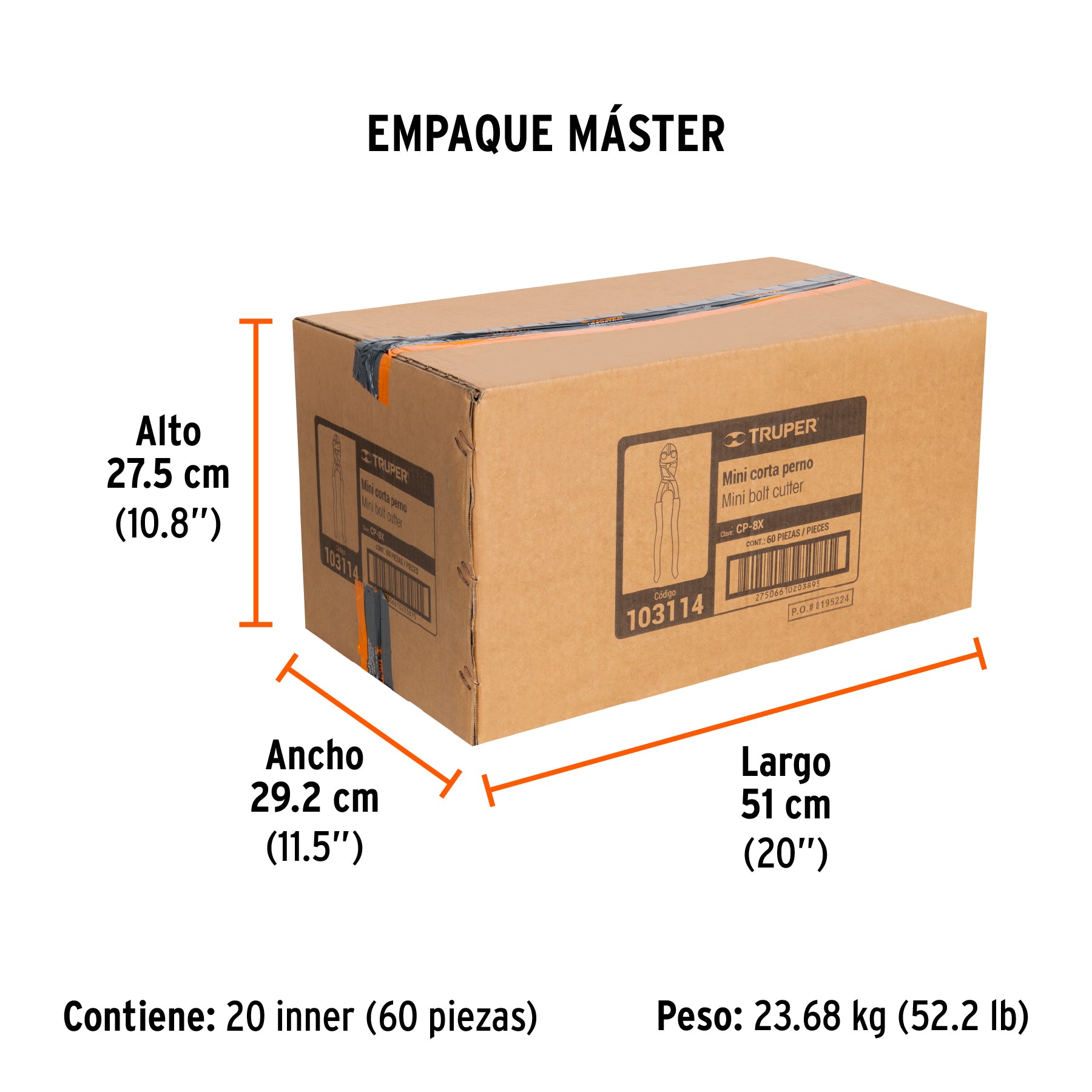 Cortapernos profesional de 8', Truper