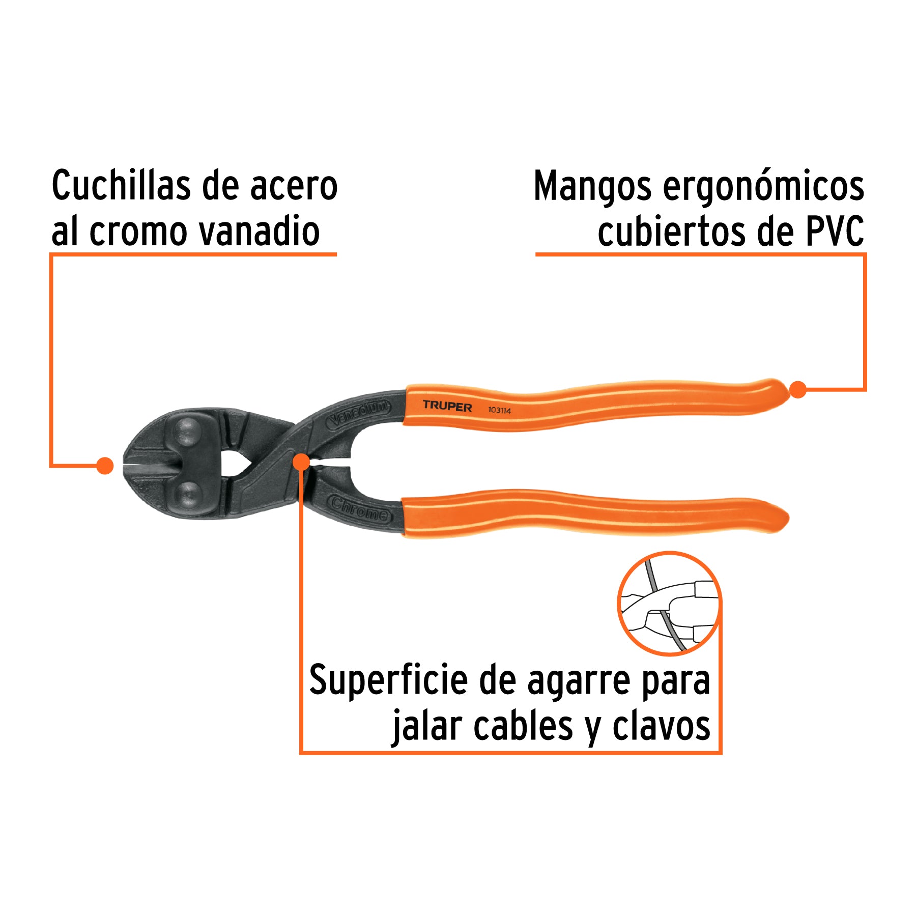 Cortapernos profesional de 8', Truper