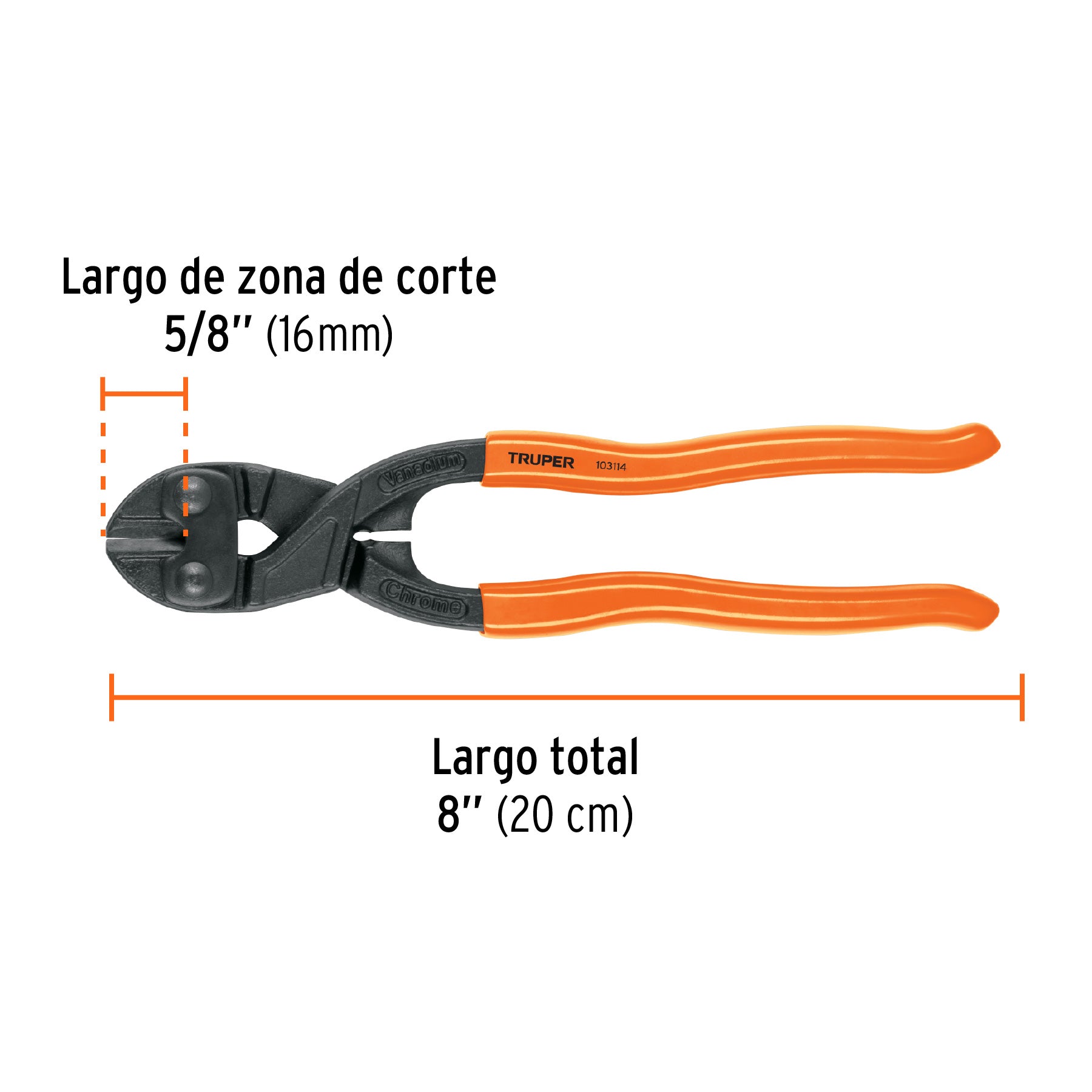 Cortapernos profesional de 8', Truper