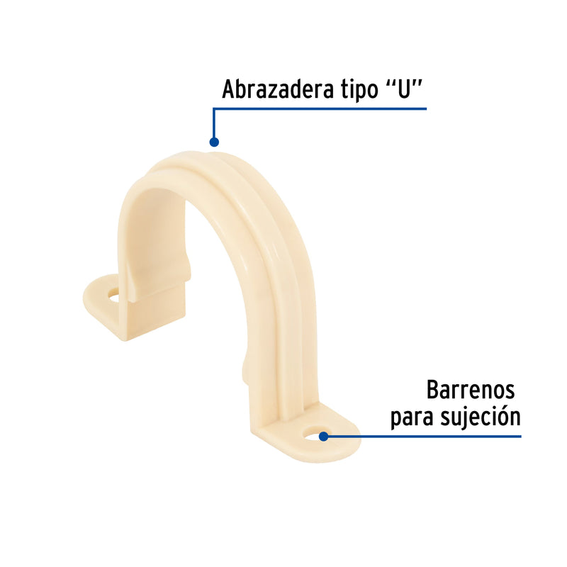 Abrazadera tipo "U" CPVC 1-1/4"