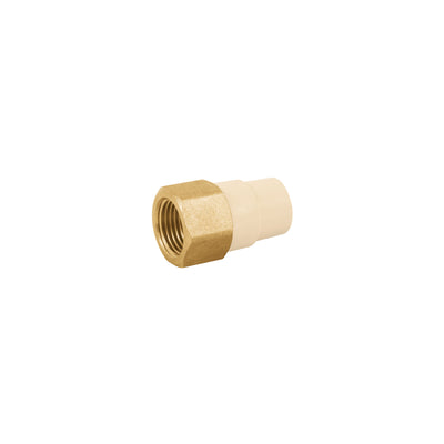 Adaptador hembra de CPVC con inserto metálico 1/2"