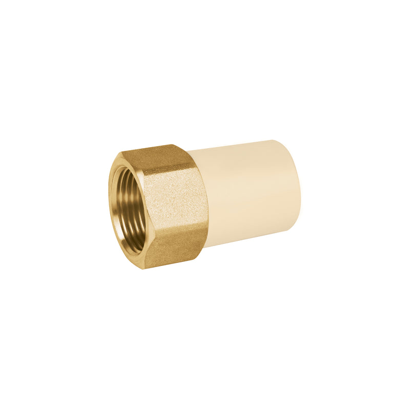 Adaptador hembra de CPVC con inserto metálico 3/4"